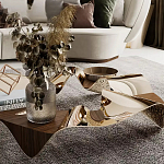 Дизайнерский журнальный стол волнистой формы Nyxacad варинант исполнения - 3 | Loft Concept в Нижнем Новгороде