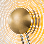 Бра с янтарным стеклянным диском и золотистыми акцентами Savio Glass Disc варинант исполнения - 7 | Loft Concept в Нижнем Новгороде