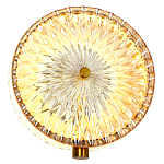 Бра с плафоном из рельефного стекла Peony Glass Bronze  варинант исполнения - 2 | Loft Concept в Нижнем Новгороде