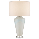 Настольная лампа стеклянная с тканевым абажуром Edges варинант исполнения - 3 | Loft Concept в Нижнем Новгороде