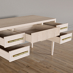 Большой Рабочий стол Primo с 5 выдвижными ящиками Светлый дуб варинант исполнения - 5 | Loft Concept в Нижнем Новгороде