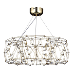 Люстра с тонкой металлической конструкцией цвета золото Quasar варинант исполнения - 1 | Loft Concept в Нижнем Новгороде