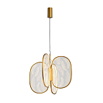 Люстра с гравировкой на акриловых плафонах Gravyura Bronze D 50 см варинант исполнения - 2 | Loft Concept в Нижнем Новгороде