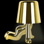 Настольная лампа фигурная цвета золото с гладким абажуром Высота 17 см Sophia варинант исполнения - 5 | Loft Concept в Нижнем Новгороде