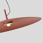 Подвесной светильник круглой формы с коричневым металлическим абажуром Halo Drift варинант исполнения - 2 | Loft Concept в Нижнем Новгороде