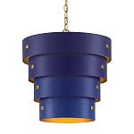 Подвесной светильник фигурный синий из 4-х широких колец Alternating Rings варинант исполнения - 1 | Loft Concept в Нижнем Новгороде