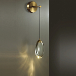 Бра с плафоном в форме капли Crystal Transparent Drop варинант исполнения - 3 | Loft Concept в Нижнем Новгороде