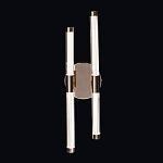 Бра с круглым основанием золотого цвета и двумя вертикальными плафонами Hex Scaffold варинант исполнения - 2 | Loft Concept в Нижнем Новгороде