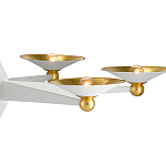 Люстра круглая с бело-золотыми плафонами Light Source варинант исполнения - 1 | Loft Concept в Нижнем Новгороде