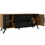 ТВ-тумба с  2-мя ящиками и закрытыми полками Stone Effect варинант исполнения - 3 | Loft Concept в Нижнем Новгороде