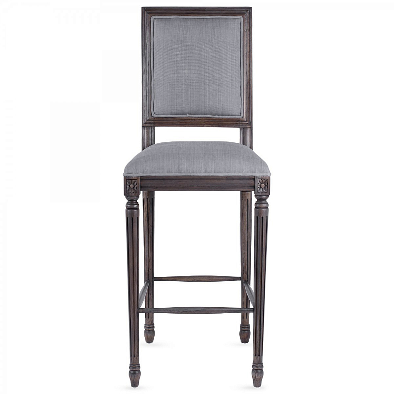 Барный стул JACOB bar stool Gray Linen Дерево Темно-Серый Серый в Нижнем Новгороде | Loft Concept 