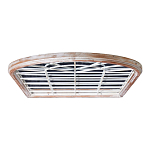 Зеркало-окно настенное в венецианском стиле с деревянной рамой бежевого цвета Venetian Smooth варинант исполнения - 3 | Loft Concept в Нижнем Новгороде