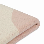 Плед из хлопка бежевого цвета с абстрактным принтом Elysian Flow Peach варинант исполнения - 4 | Loft Concept в Нижнем Новгороде