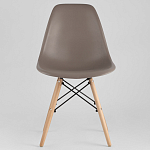 Пластиковый стул на ножках из массива бука Eames Cappuccino варинант исполнения - 3 | Loft Concept в Нижнем Новгороде