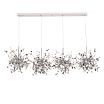 Люстра подвесная из четырех частей с металлическими круглыми элементами Terzani Argent варинант исполнения - 3 | Loft Concept в Нижнем Новгороде