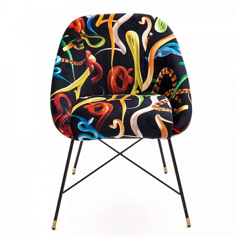 Кресло Seletti Padded Chair Snakes Мульти Черный в Нижнем Новгороде | Loft Concept 