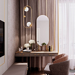 Подвесной светильник с 2-мя сферическими плафонами из рельефного акрила Pearls Suspension Hanging Lamp варинант исполнения - 2 | Loft Concept в Нижнем Новгороде