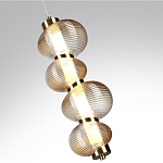 Подвесной светильник с 4-мя рифлеными стеклянными шарами Marcelh Light варинант исполнения - 9 | Loft Concept в Нижнем Новгороде