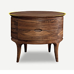 Прикроватный столик из дерева с 2-мя ящиками Moon Walnut Furniture варинант исполнения - 6 | Loft Concept в Нижнем Новгороде