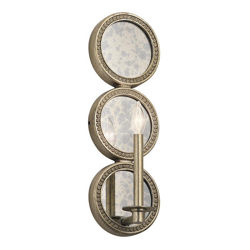 Бра в виде трех круглых зеркал Kichler Серебряный в Нижнем Новгороде | Loft Concept 