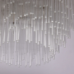 Люстра круглая с прозрачными стеклянными трубками Nembus варинант исполнения - 6 | Loft Concept в Нижнем Новгороде