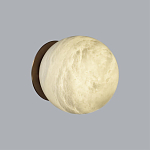 Настенно-потолочный светильник с плафоном в форме шара из алебастра Cryptocrystalline Stone варинант исполнения - 3 | Loft Concept в Нижнем Новгороде