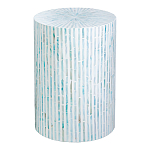 Столик с инкрустацией с перламутровым узором Dominic Blue варинант исполнения - 1 | Loft Concept в Нижнем Новгороде