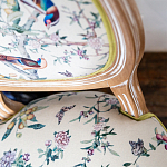 Стул из массива бука бежевый с изображением птиц и цветов Beige Green Chinoiserie Birds Garden Chair варинант исполнения - 5 | Loft Concept в Нижнем Новгороде