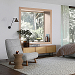 Приставной стол с отделкой из джута Juti D30 см варинант исполнения - 6 | Loft Concept в Нижнем Новгороде