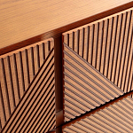 Комод с геометрическим рисунком на ящиках Anders Dark Wood варинант исполнения - 4 | Loft Concept в Нижнем Новгороде