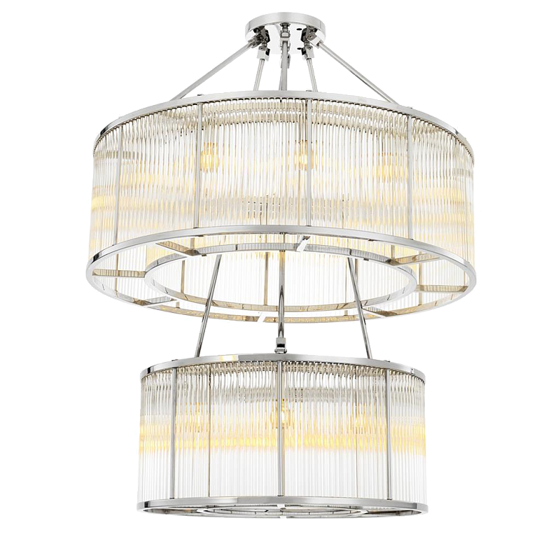 Люстра Chandelier Bernardi Nickel Никель Прозрачный в Нижнем Новгороде | Loft Concept 