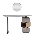 Консоль с зеркалом и  3-мя вращающимися ящиками Eloida варинант исполнения - 1 | Loft Concept в Нижнем Новгороде