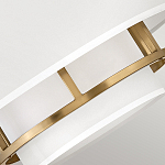 Потолочный светильник с двухслойным белым текстильным абажуром Hinkley варинант исполнения - 18 | Loft Concept в Нижнем Новгороде