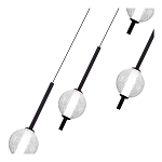 Люстра светодиодная каскадная с 4-мя сферическими стеклянными плафонами Splatter варинант исполнения - 4 | Loft Concept в Нижнем Новгороде