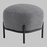 Пуф Стоун букле Fluffy темно-серый варинант исполнения - 1 | Loft Concept в Нижнем Новгороде