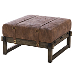 Пуф Duncan винтажная коричневая кожа  варинант исполнения - 2 | Loft Concept в Нижнем Новгороде