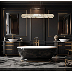 Люстра овальная с мозаичным хрустальным оформлением Sparks of Crystal варинант исполнения - 3 | Loft Concept в Нижнем Новгороде