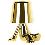 Настольная лампа фигурная золотого цвета с гладким абажуром Высота 17 см Sophia варинант исполнения - 2 | Loft Concept в Нижнем Новгороде