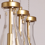 Люстра с 7-ю прозрачными плафонами из стекла в форме капли Lucid Rain  варинант исполнения - 9 | Loft Concept в Нижнем Новгороде