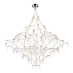 Люстра с тонким металлическим каркасом цвета хром Quasar варинант исполнения - 1 | Loft Concept в Нижнем Новгороде