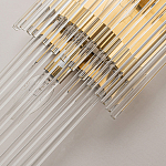 Бра с золотистым основанием и прозрачными трубками Nembus варинант исполнения - 3 | Loft Concept в Нижнем Новгороде