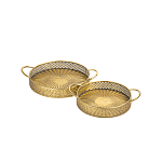 Поднос железный Gold Mesh варинант исполнения - 2 | Loft Concept в Нижнем Новгороде