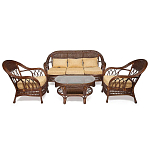 Комплект уличной мебели из ротанга Clara коричневый варинант исполнения - 1 | Loft Concept в Нижнем Новгороде