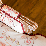 Трехместный диван из массива бука бежевый с растительным орнаментом Raffael Renaissance Beige Sofa варинант исполнения - 4 | Loft Concept в Нижнем Новгороде