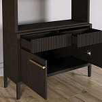 Стеллаж Primo с ящиками Темный орех варинант исполнения - 6 | Loft Concept в Нижнем Новгороде