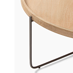 Журнальный стол с круглой деревянной столешницей Urban Style Space варинант исполнения - 1 | Loft Concept в Нижнем Новгороде