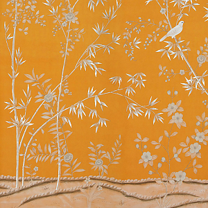 Обои шинуазри Portman Deep Orange