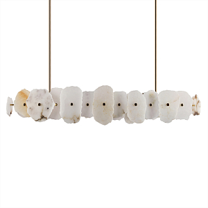 Подвесной светильник с фигурными элементами из белого алебастра Cryptocrystalline Stone