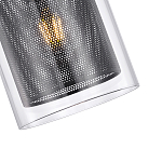 Подвесной светильник с сетчатым металлическим плафоном цилиндрической формы черный Metal Mesh варинант исполнения - 4 | Loft Concept в Нижнем Новгороде