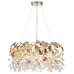 Люстра с декоративными подвесками из прозрачного стекла в форме монеток FAIRYTREE Light варинант исполнения - 7 | Loft Concept в Нижнем Новгороде